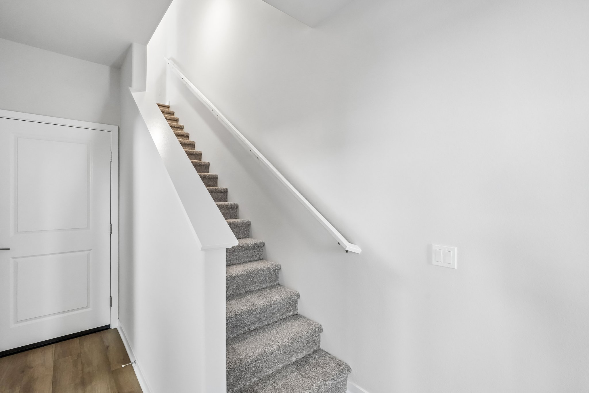 A staircase in a house.