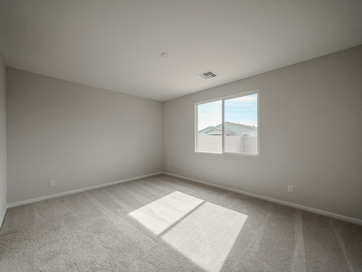 A room with a window.