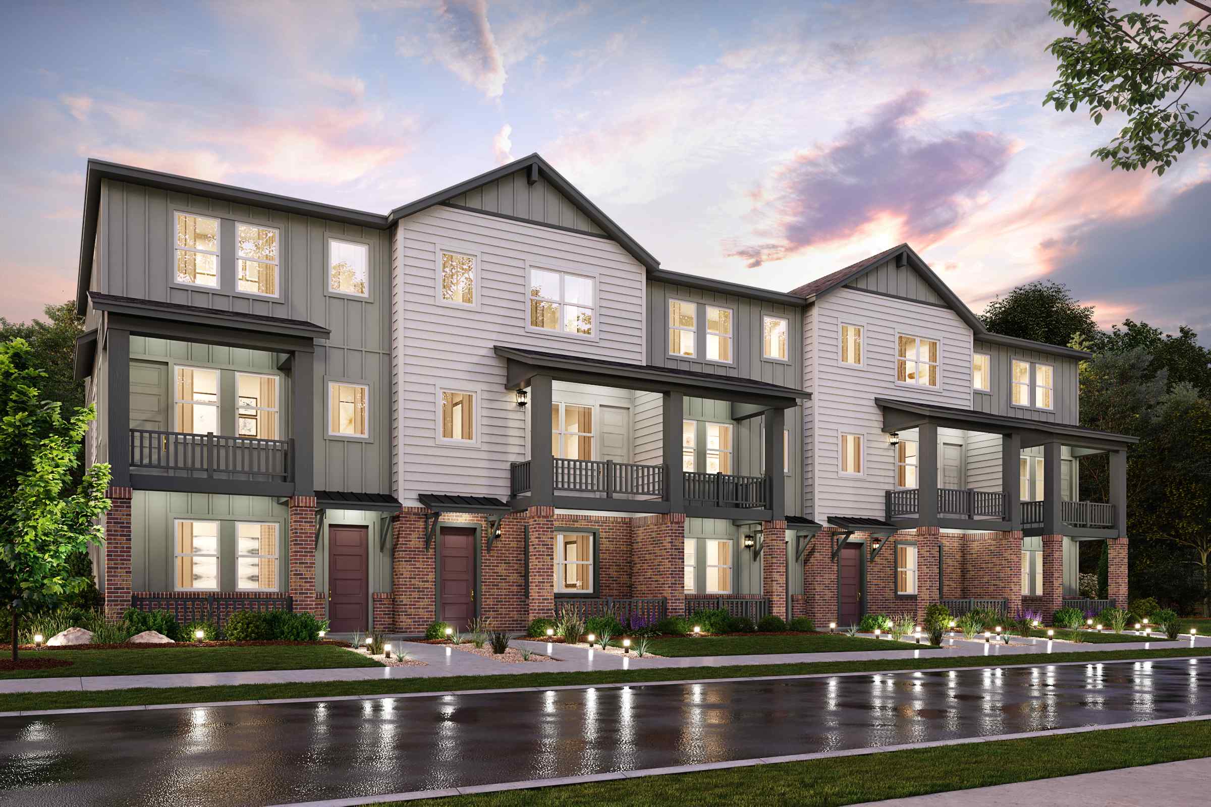 A large building with many windows.