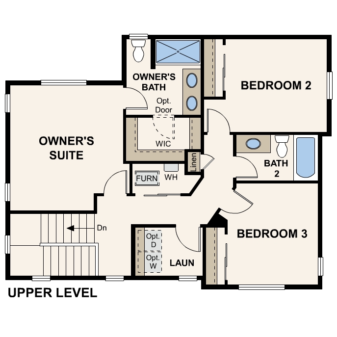 Diagram, engineering drawing. Element Floorplan, Upper Level