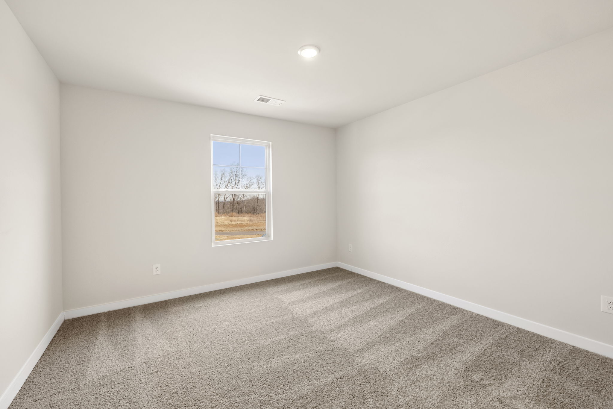 A room with a window.