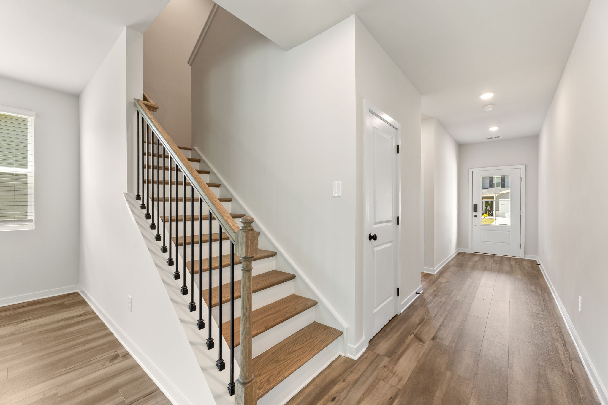 A staircase in a house.