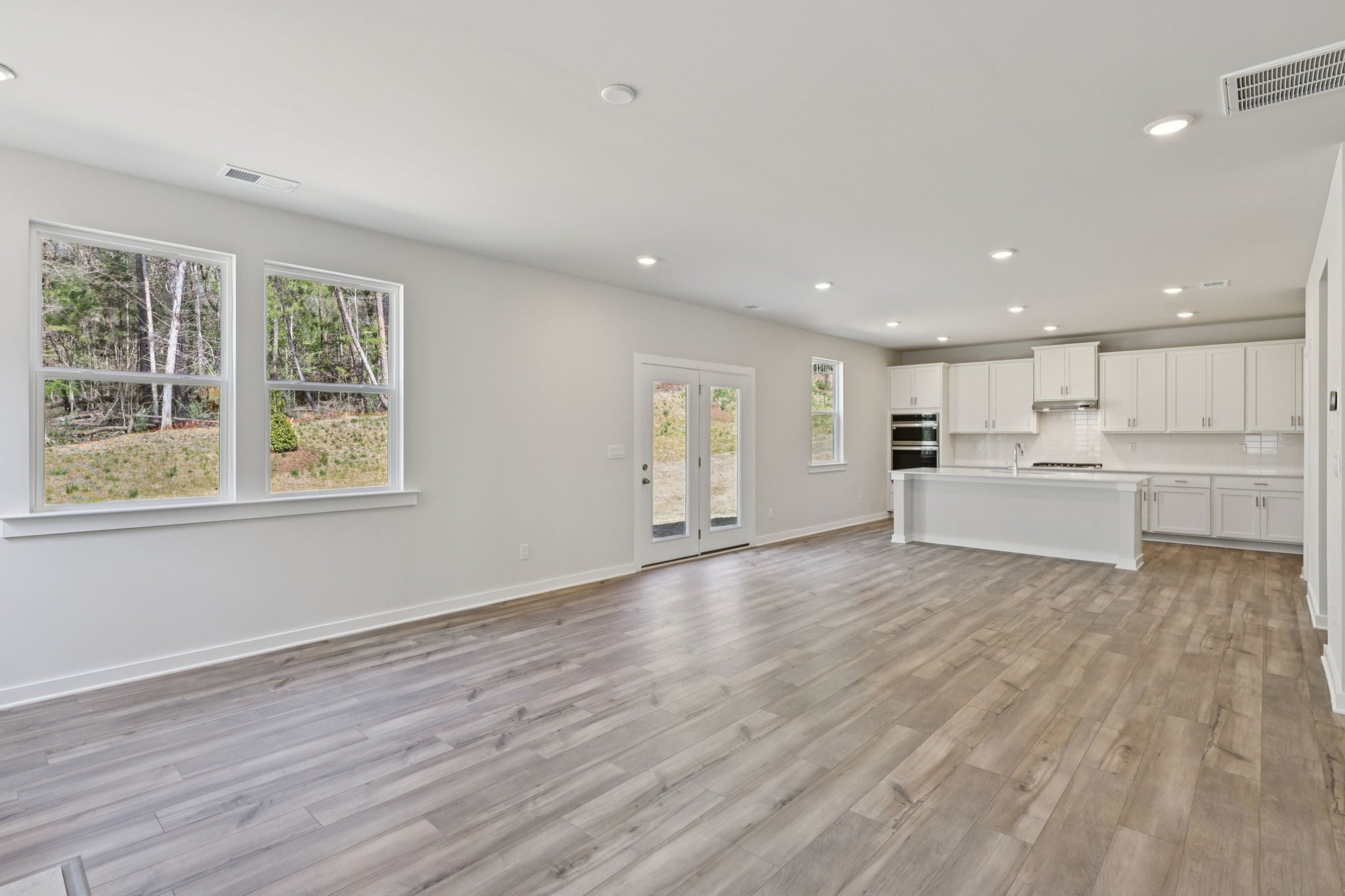 A large empty kitchen.