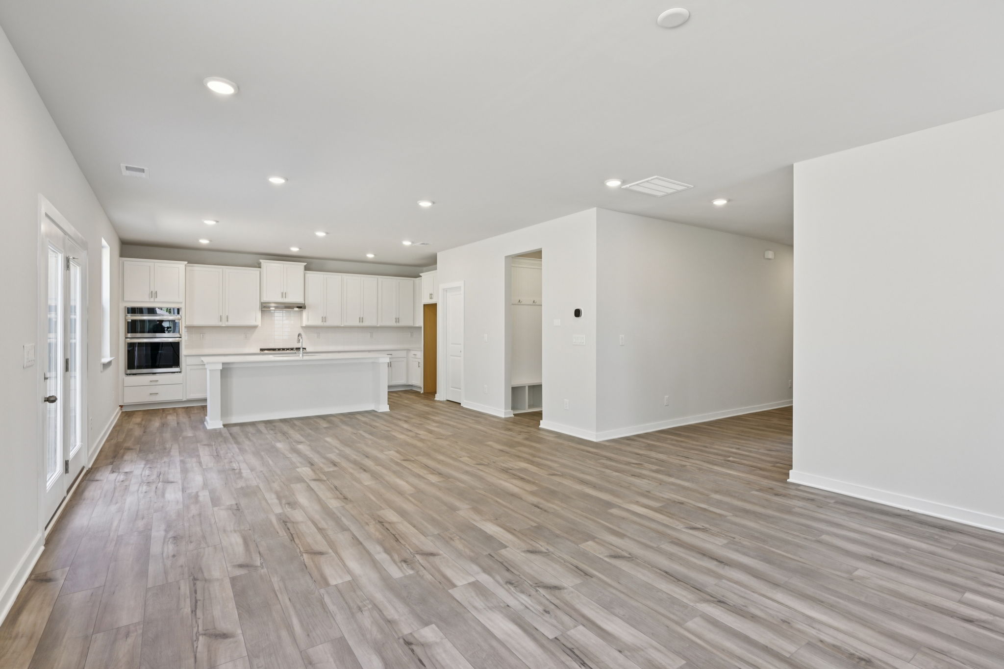 A large empty kitchen.