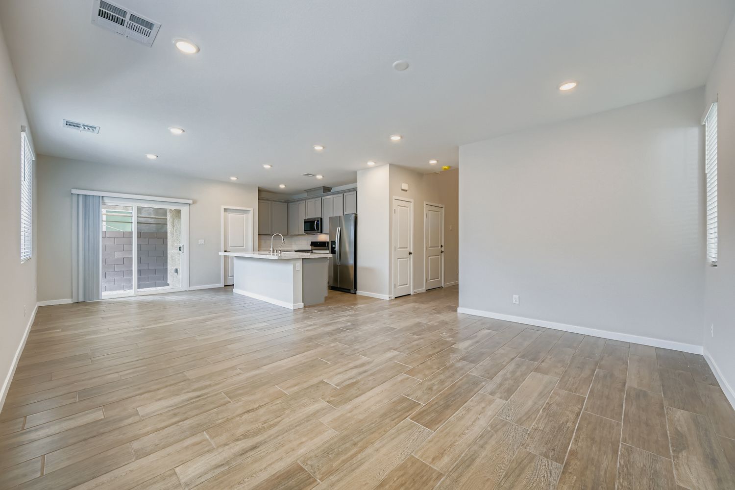 A large empty kitchen.