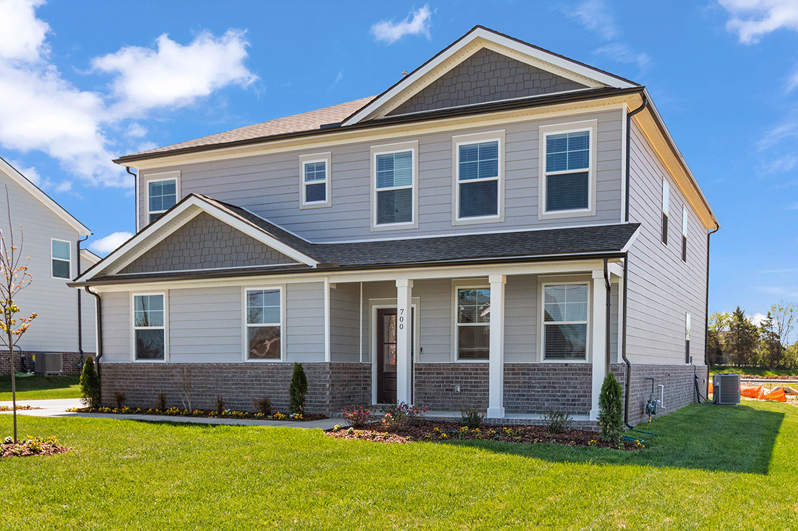 A house with a yard.