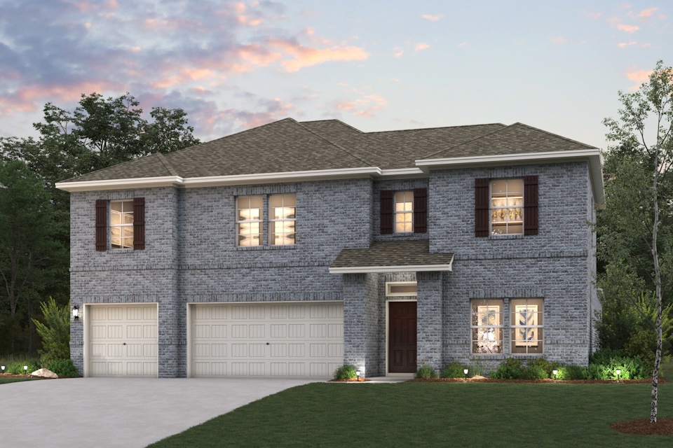 A house with a garage.