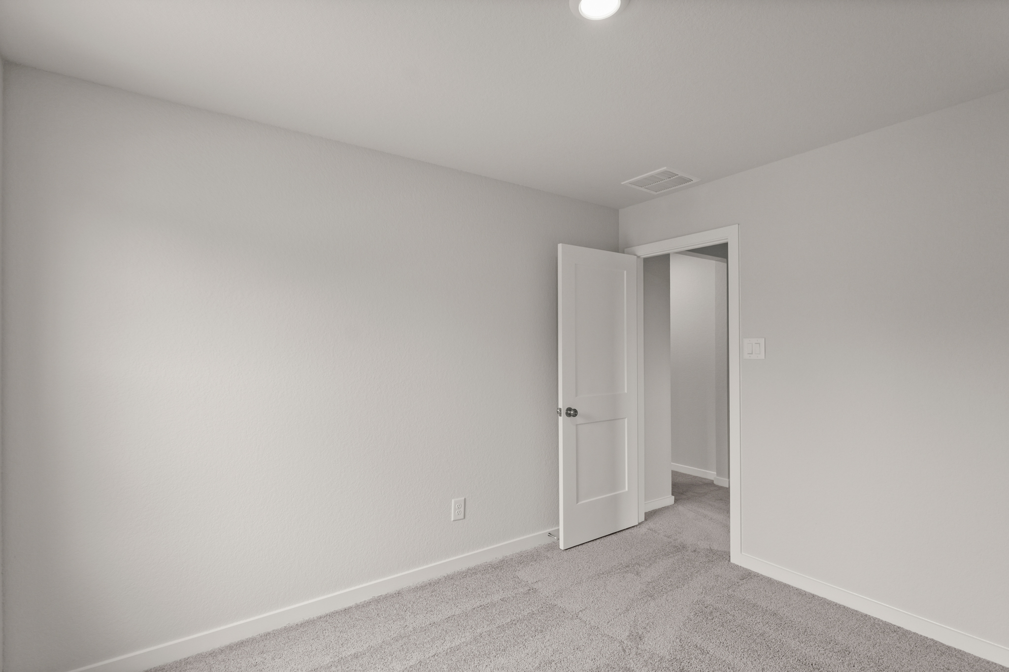 A room with white walls.