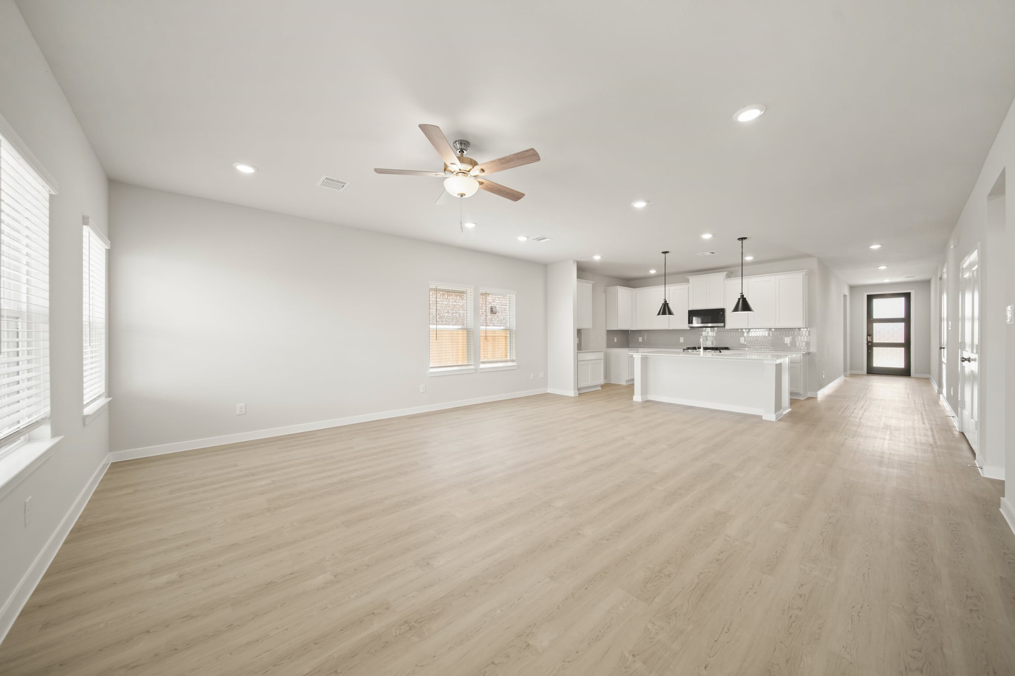 A large empty kitchen.
