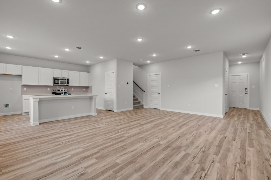 A large empty kitchen.