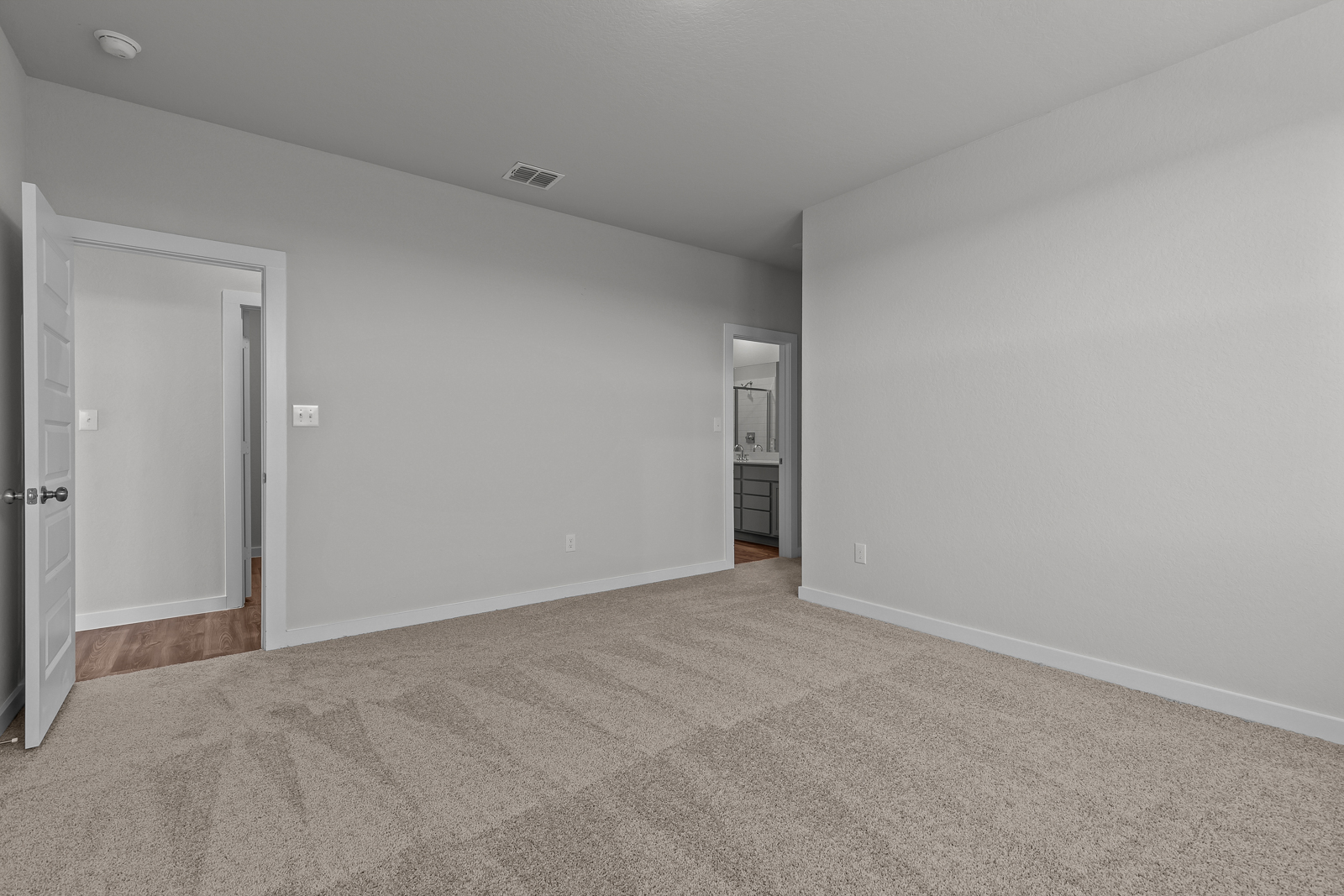 A room with white walls.