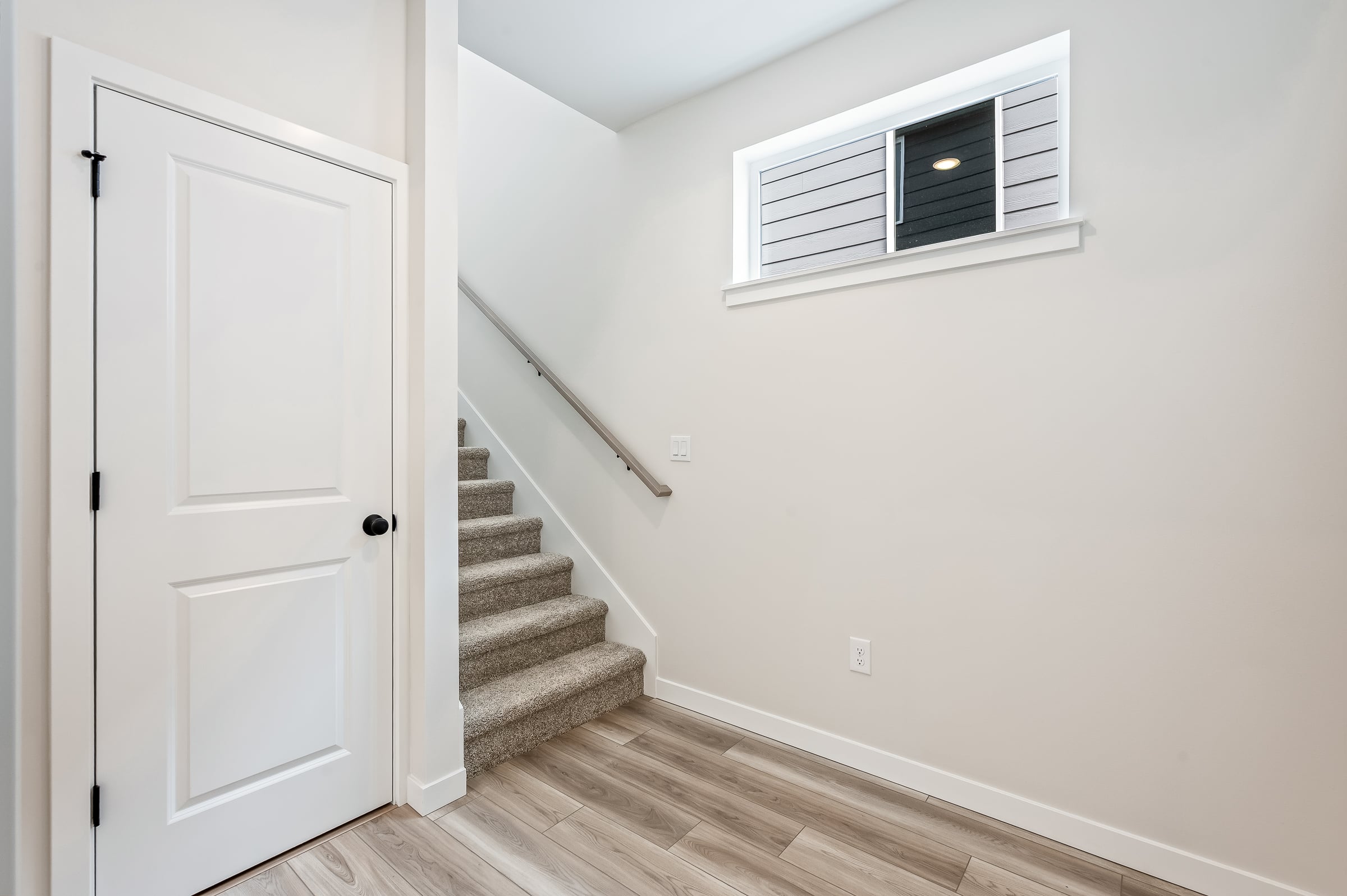 A staircase in a house.