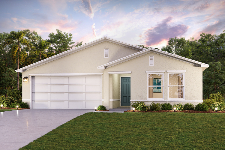 The Enclave at Scenic Terrace one-story stucco Prescott Plan Elevation B