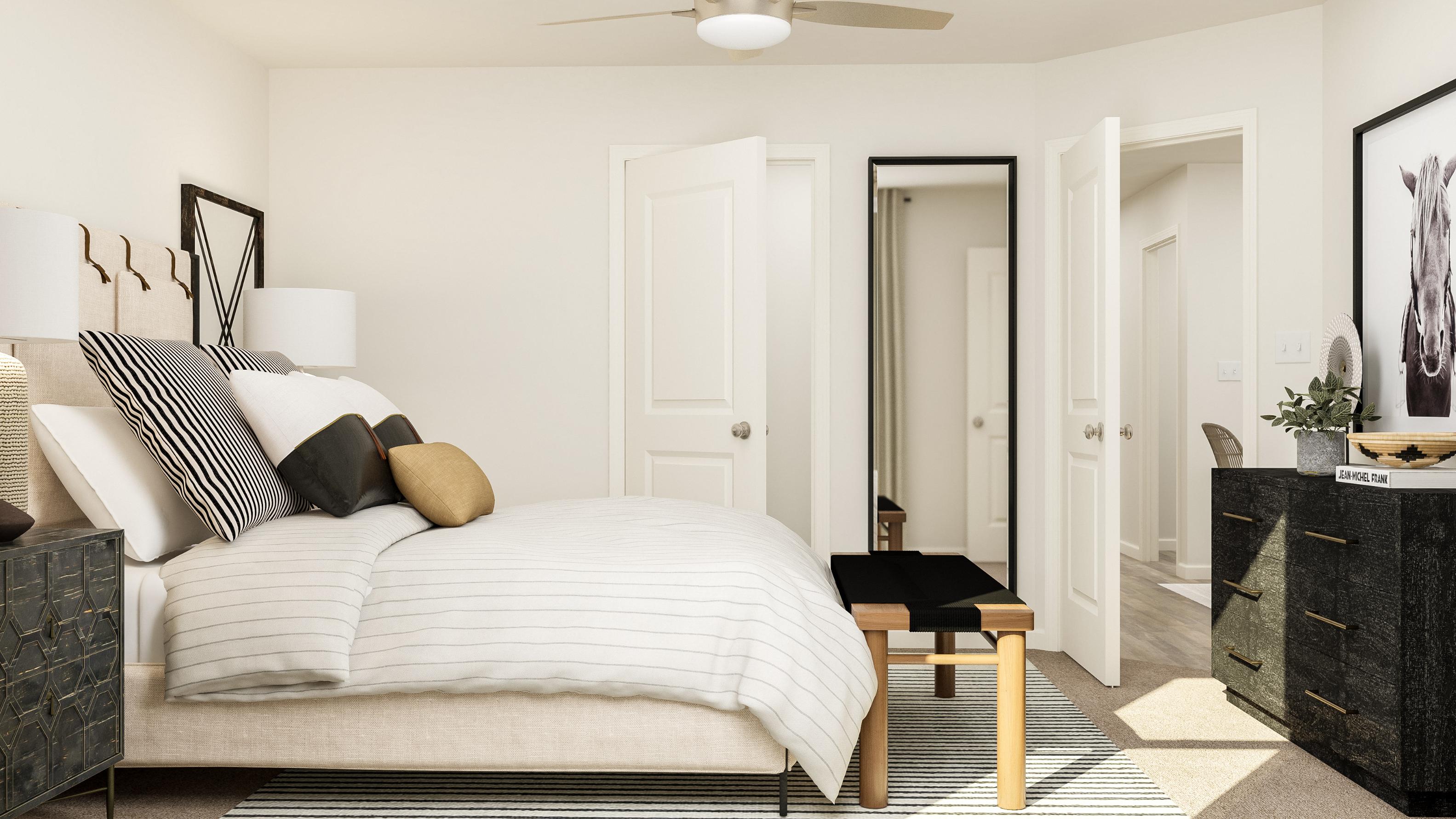 Spacious owner's suite.